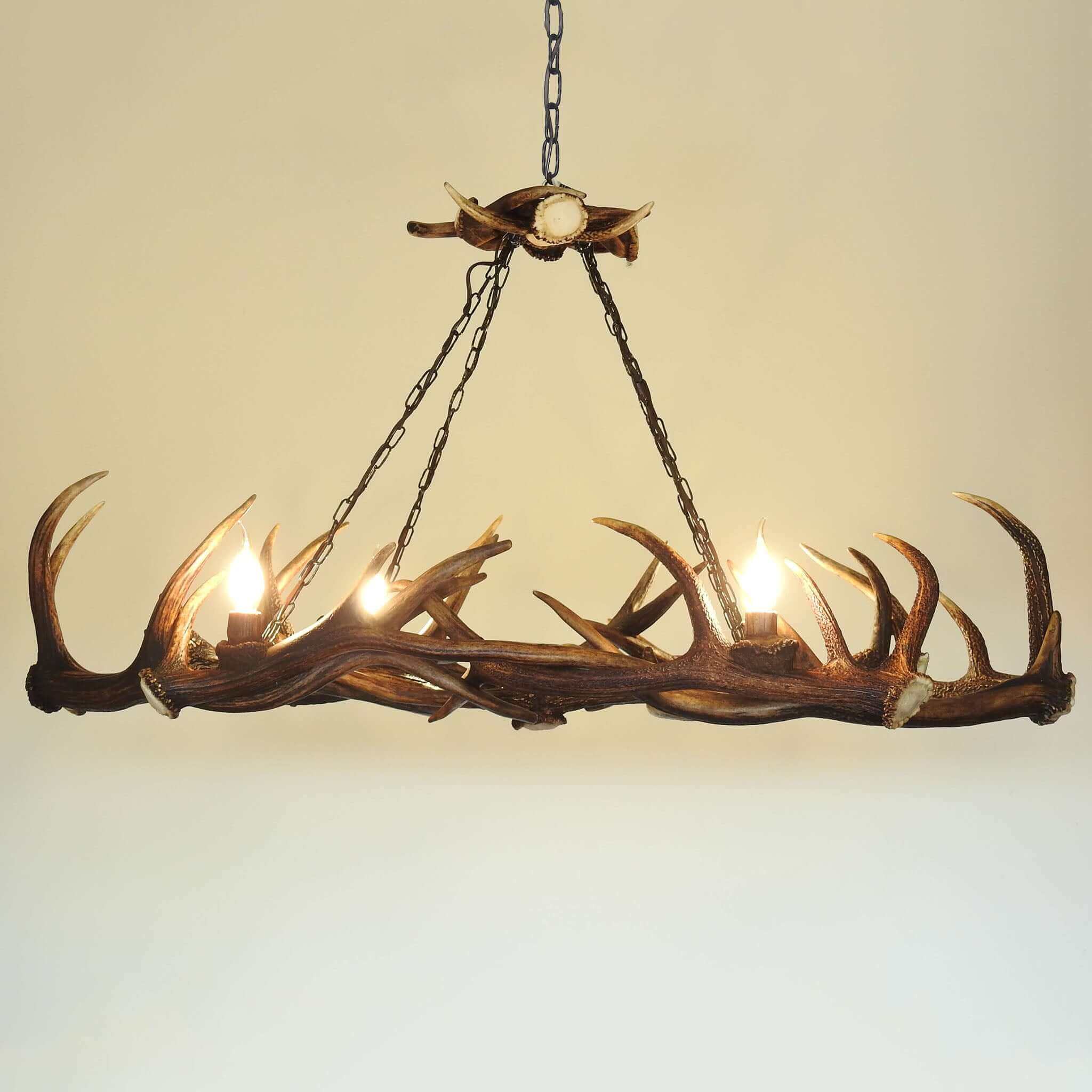 Ellipse antler chandelier