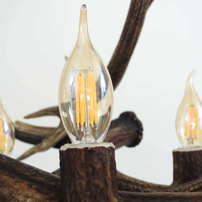 Modern deer antler triangle chandelier