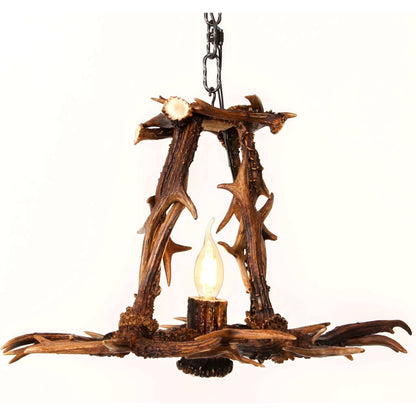 Small antler chandelier for 1 light