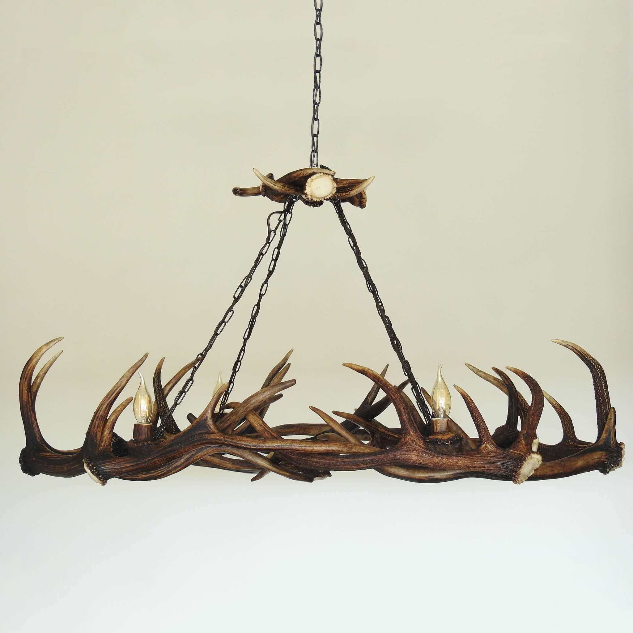 Ellipse antler chandelier
