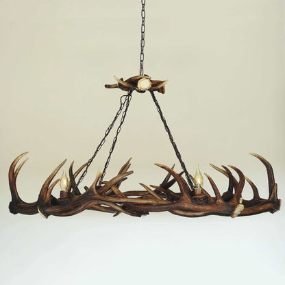 Ellipse antler chandelier