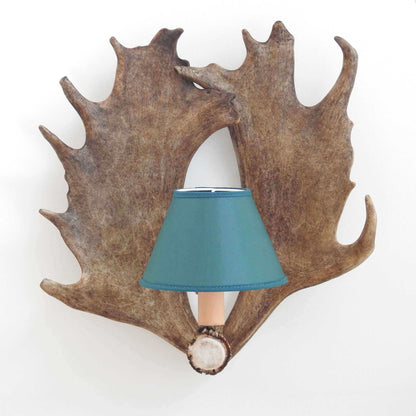 Fallow deer antler sconce with shades