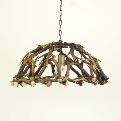 Real antler table ceiling lamp