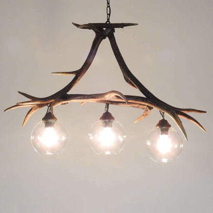 Real long antler table pendant lamp