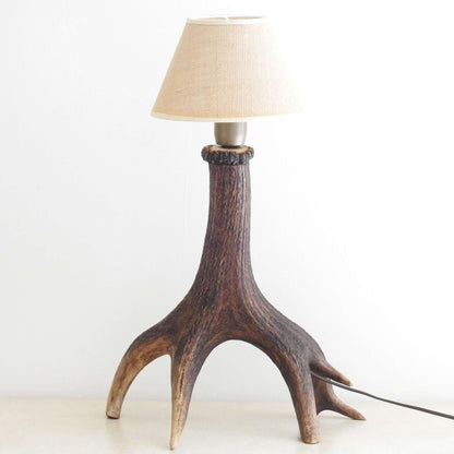 Real deer antler lamp