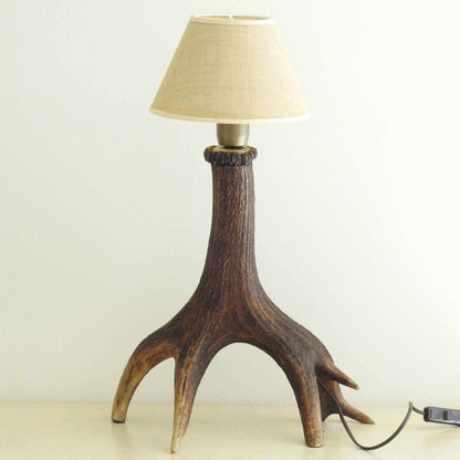 Real deer antler lamp