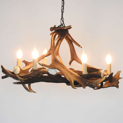 Fallow deer antler chandelier