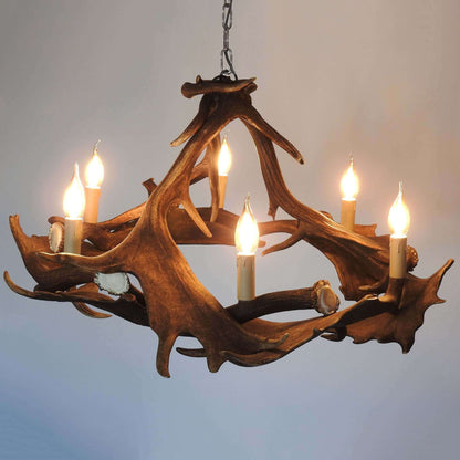 Fallow deer antler chandelier