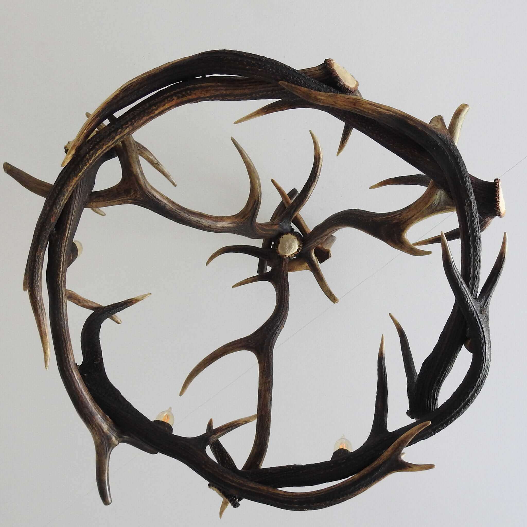 Real large deer antler chandelier
