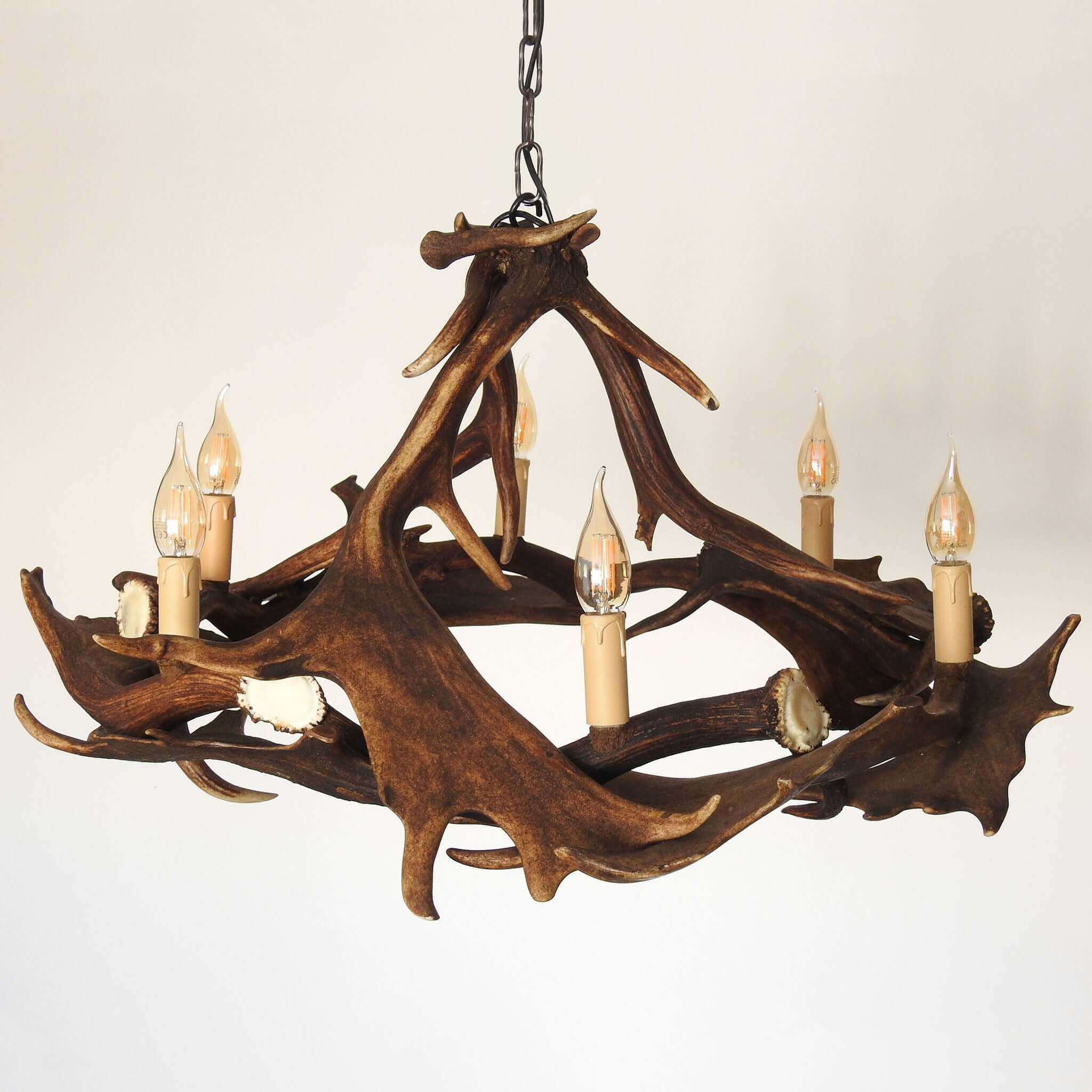 Fallow deer antler chandelier