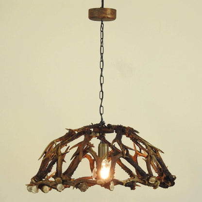 Real antler table ceiling lamp