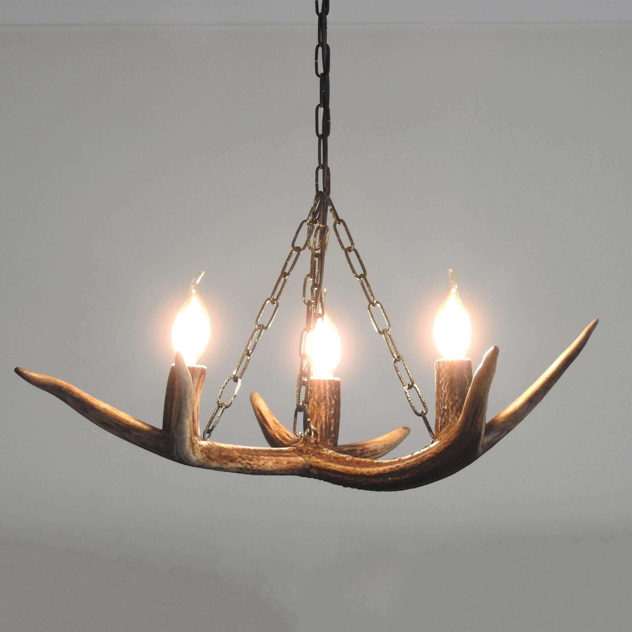 Real small antler chandelier