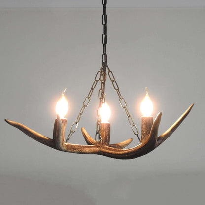 Real small antler chandelier