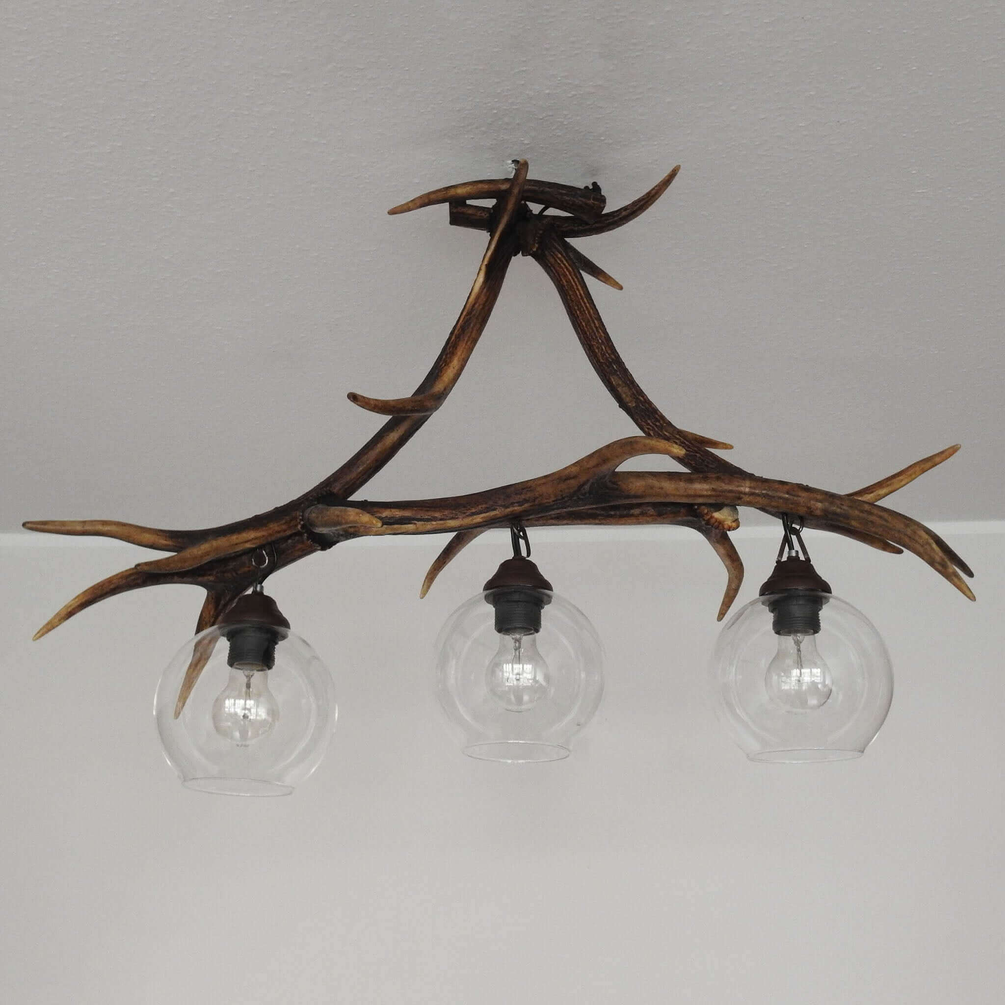 Real long antler table pendant lamp