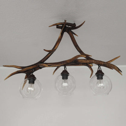 Real long antler table pendant lamp