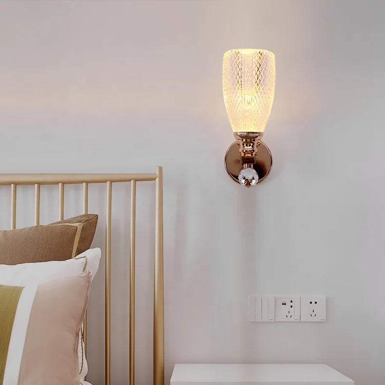 French gold wall light