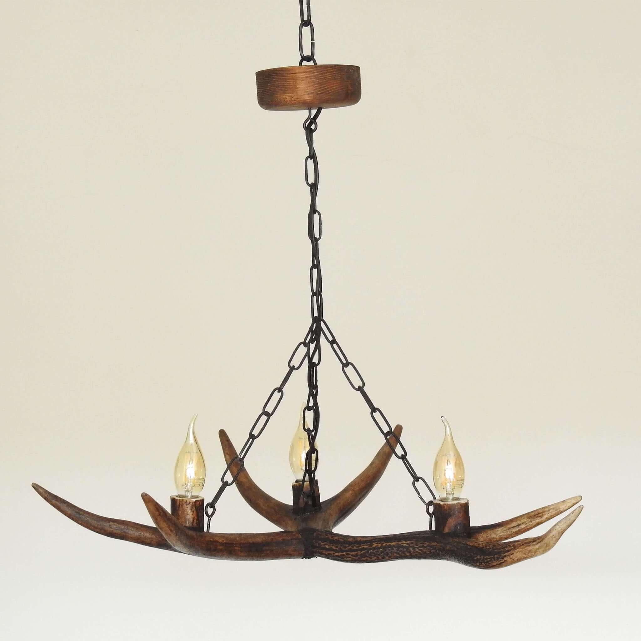 Real small antler chandelier