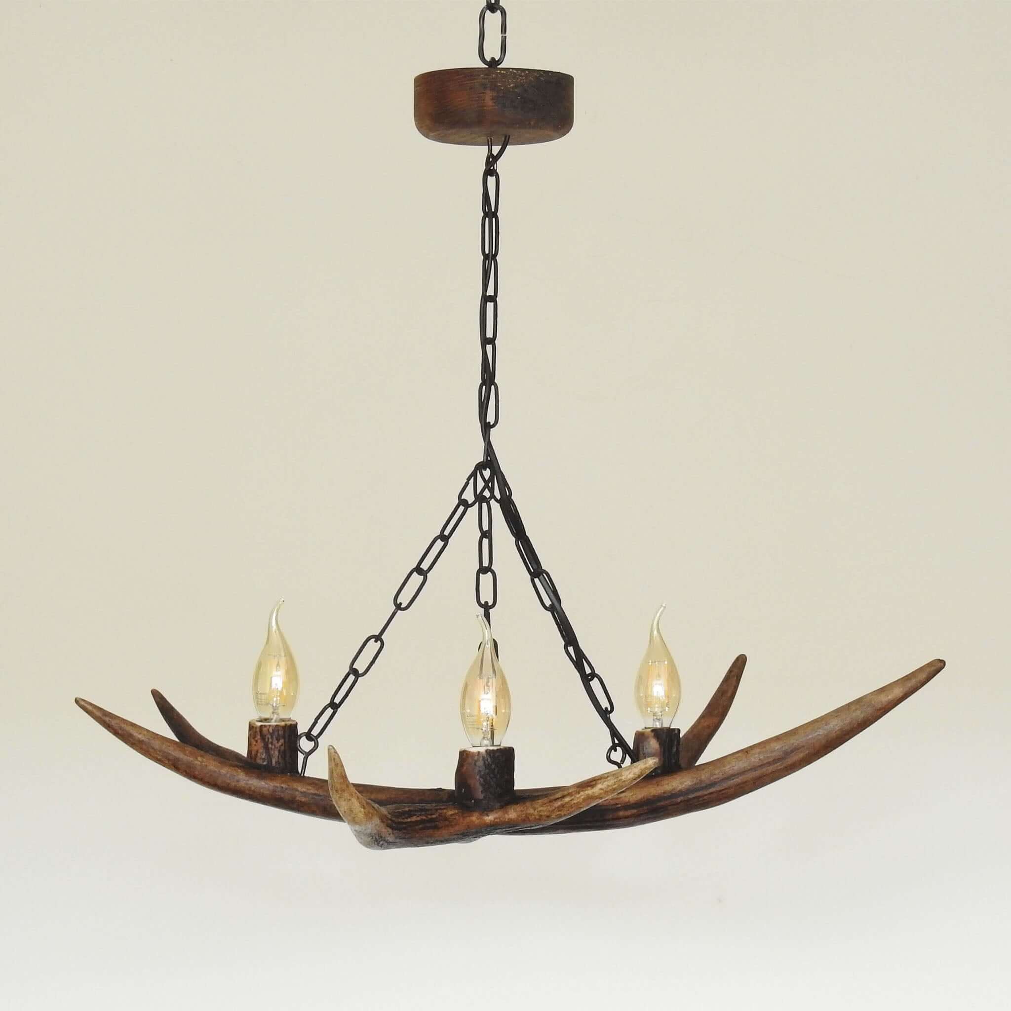 Real small antler chandelier