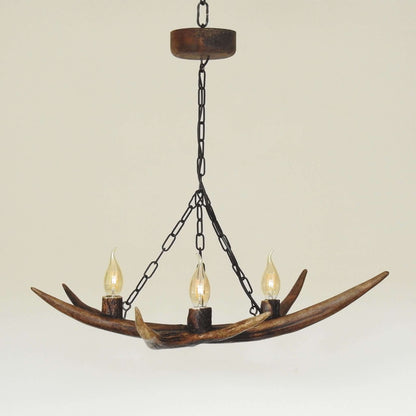 Real small antler chandelier