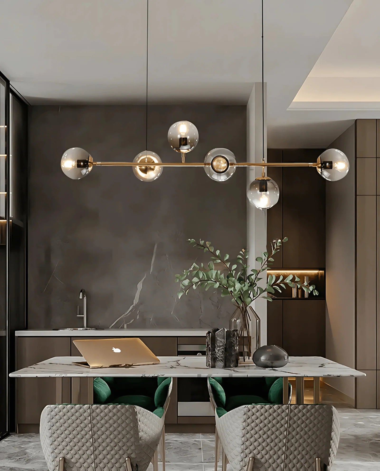 Bank pendant light