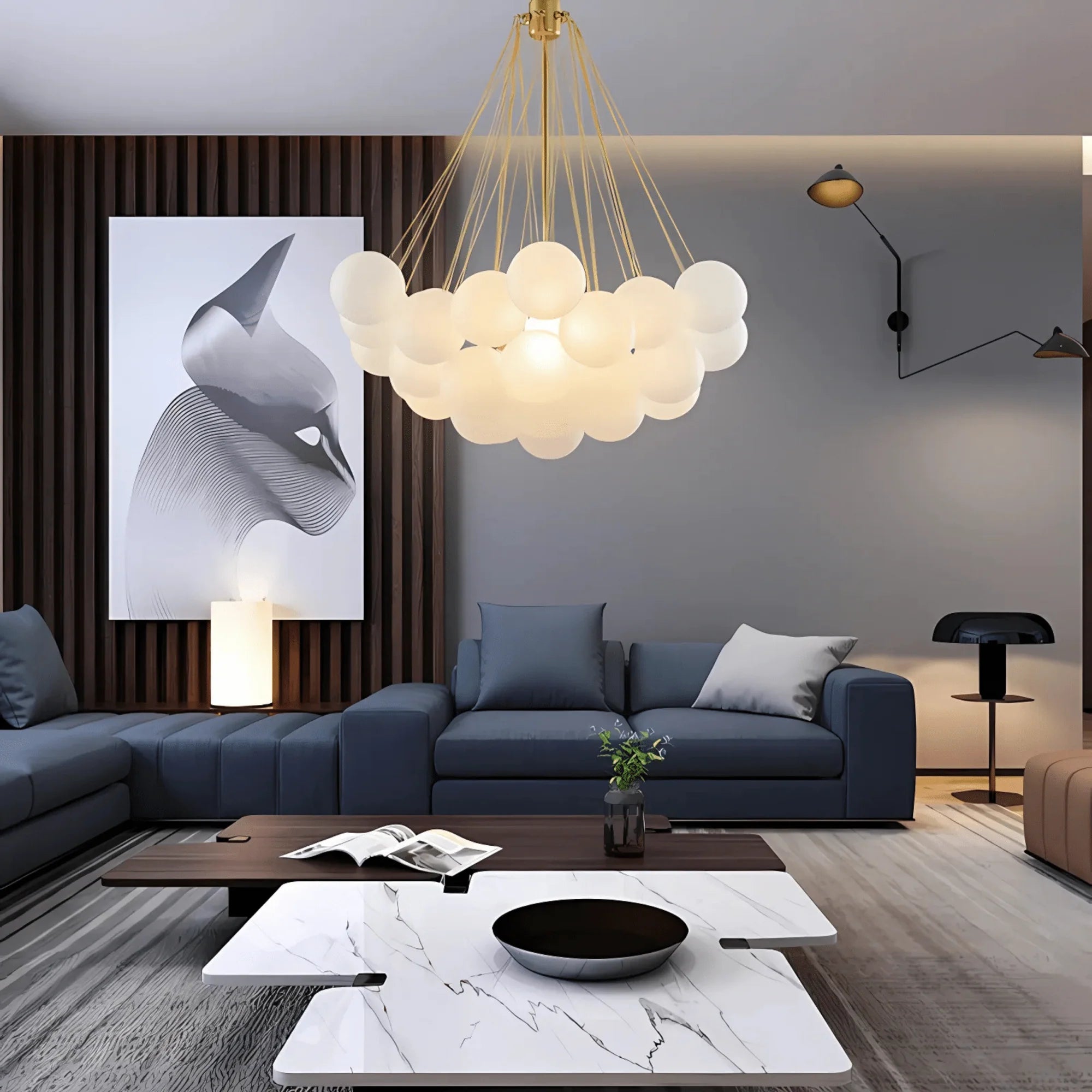 Cloud chandelier