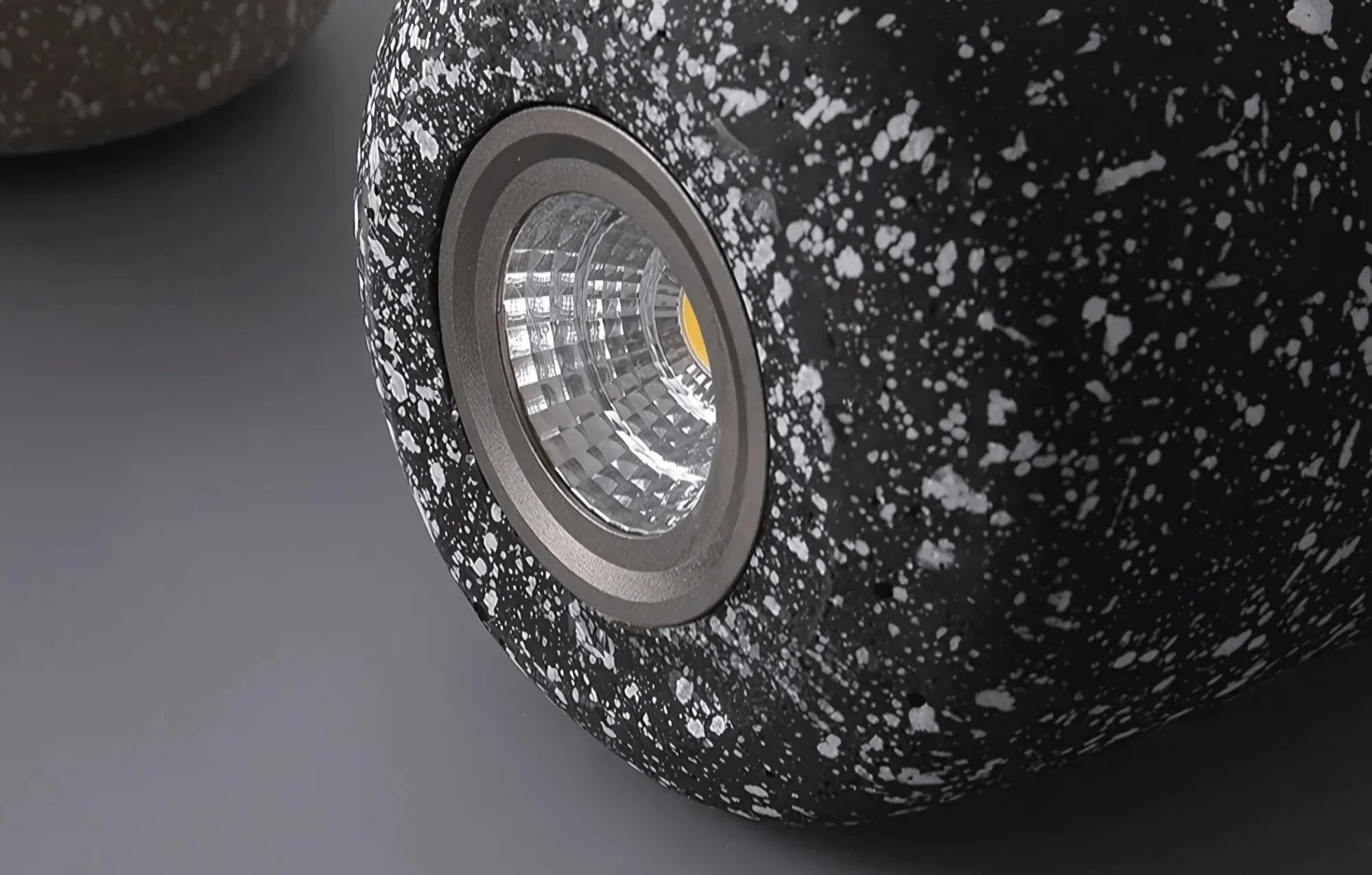 Pebble cement pendant light