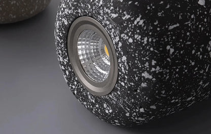 Pebble cement pendant light