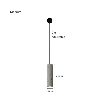 Screed concrete pendant light