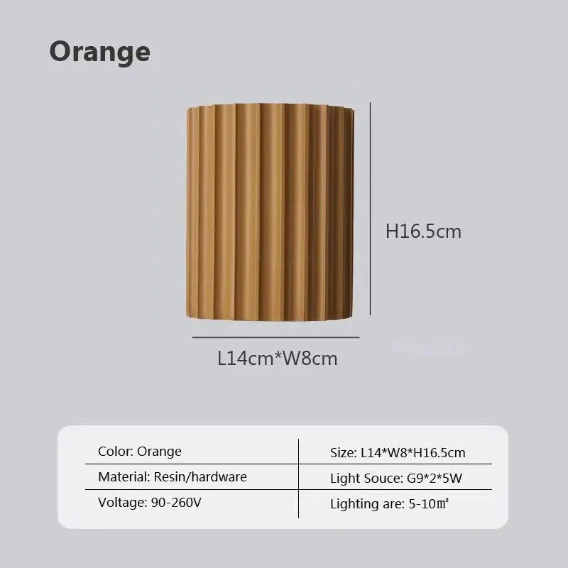 Vault resin wall light