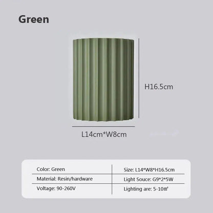 Vault resin wall light