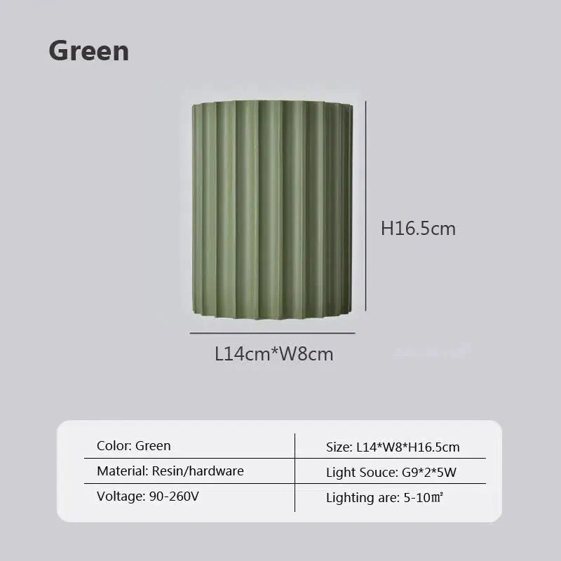 Vault resin wall light